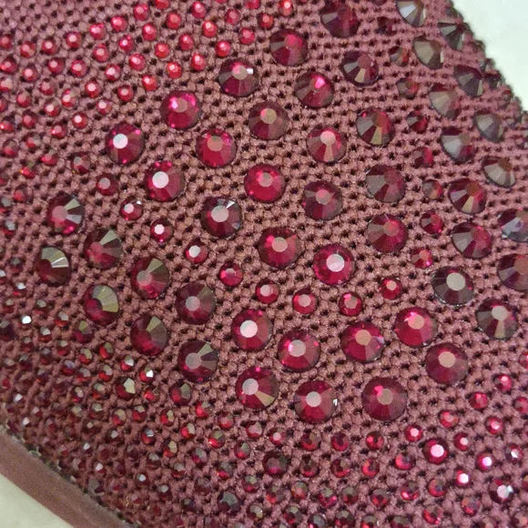 Blondo Kanon Rhinestones Sneakers Casual Upscale Athletic Shoes Size 7.5 Maroon - Picture 4 of 17